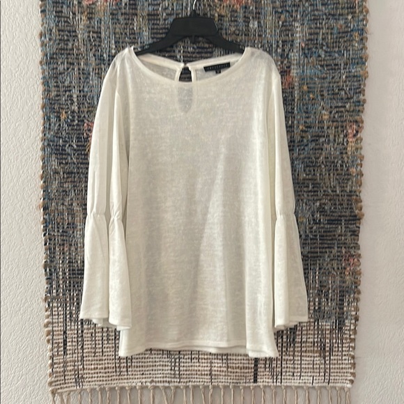Sanctuary White Bell Sleeve Top - Picture 1 of 5